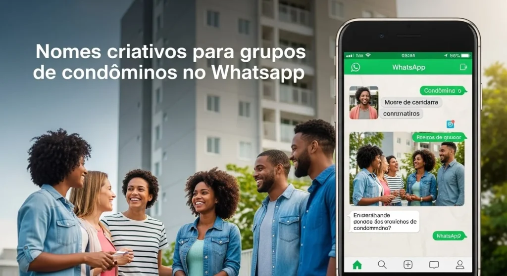 500+ Nomes Criativos para Grupos no WhatsApp 27 🔷Nomes para grupos de condôminos ou vizinhos no WhatsApp