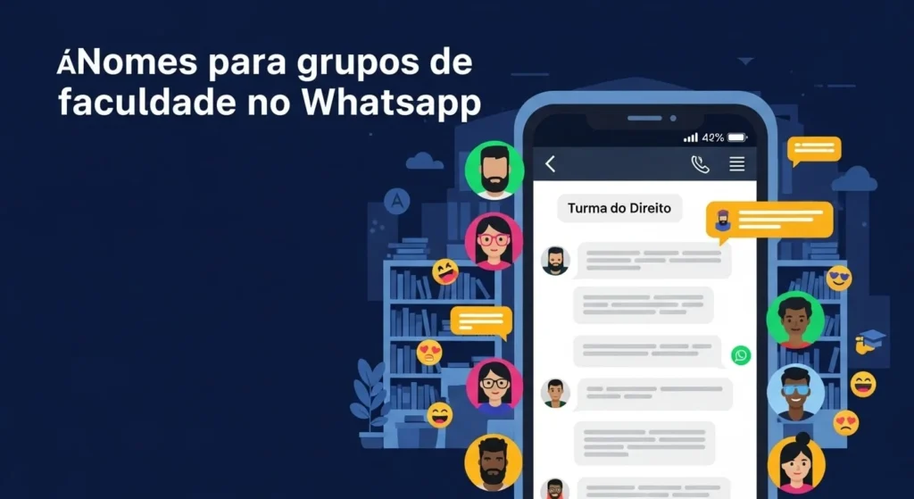 500+ Nomes Criativos para Grupos no WhatsApp 15 🔷Nomes para grupos de faculdade no WhatsApp