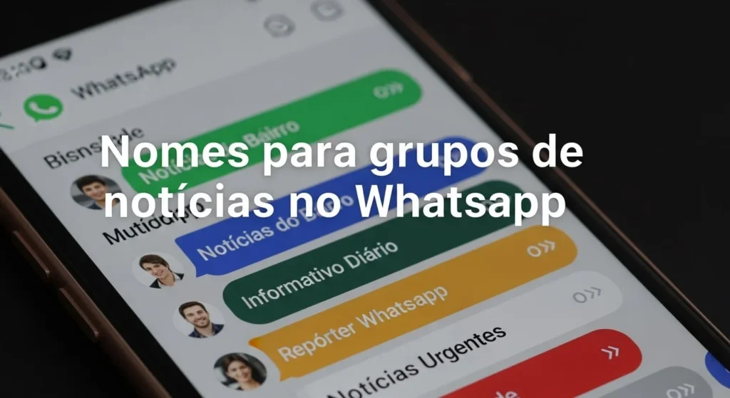 500+ Nomes Criativos para Grupos no WhatsApp 19 🔷Nomes para grupos de notícias no WhatsApp
