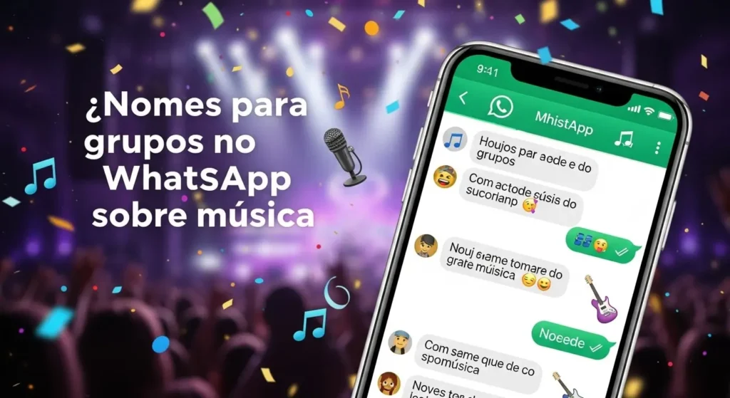 500+ Nomes Criativos para Grupos no WhatsApp 9 🔷Nomes para grupos no WhatsApp sobre música