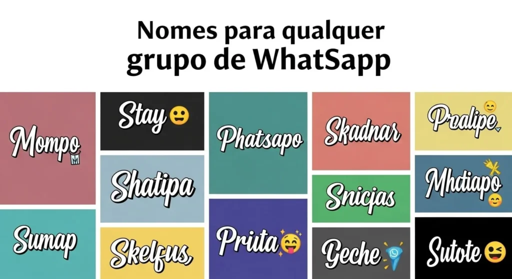 500+ Nomes Criativos para Grupos no WhatsApp 2 🔷Nomes para qualquer grupo de WhatsApp