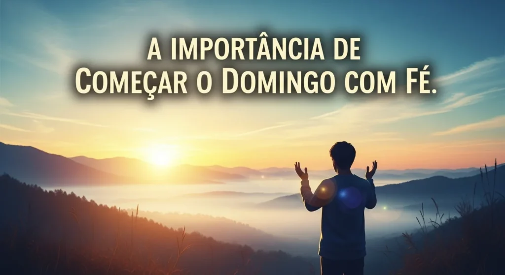 Mensagem de Bom Dia de Deus Para Whatsapp 2 A Importância de Começar o Domingo com Fé