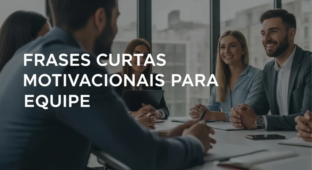120 Frases Curtas Motivacionais para Status, Trabalho, Academia e Mais 5 Frases Curtas Motivacionais para Equipe