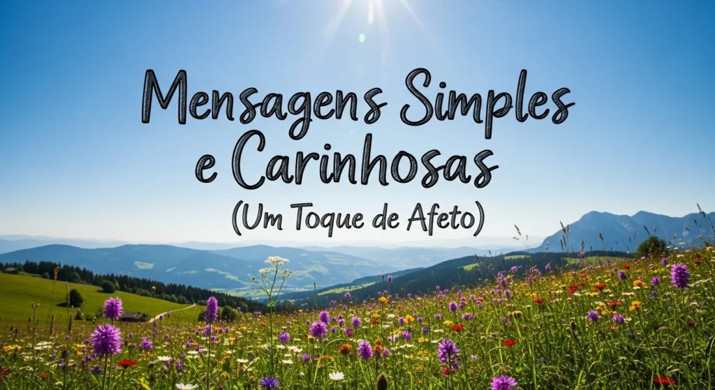 39 Novas Mensagens de Bom Dia para WhatsApp 7 Mensagens Simples e Carinhosas (Um Toque de Afeto)