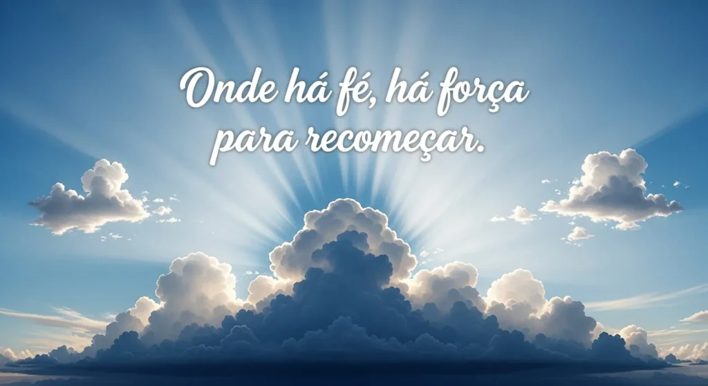 91 Mensagens de Bom Dia Quarta-Feira Diferente 5 Onde há fé, há força para recomeçar.