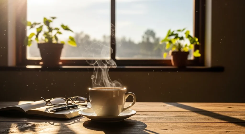 Bom Dia Terça-Feira com Café e Energia Positiva