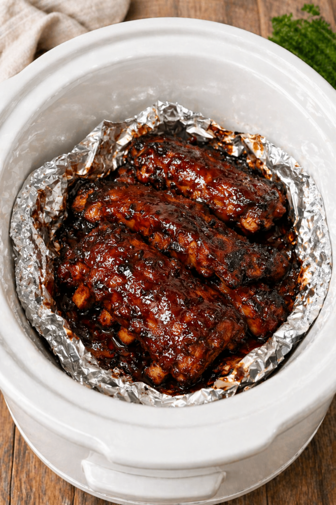 Slow Cooker BBQ Ribs - Mensagem Diári